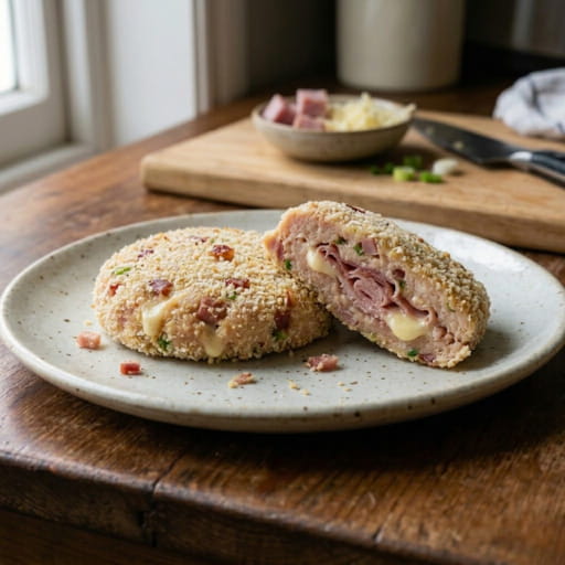 medallon-jyq Medallones de pollo con jamón y queso - Imagen 1