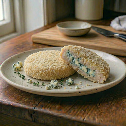medallon-merluza-queso-azul Medallones de merluza con roquefort (queso azul) - Imagen 1
